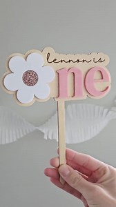 Wildflower Cake Topper | First Birthday Cake Topper | Wildflower Party Decor | One Birthday | Flower Cake Topper - Etsy