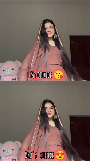 My choice vs Bro's choice 😍 #mychoice #beautifulgirl #girl #shorts #meandbro #brother #instagram#yt