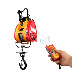 [Hot Item] High Quality 300kg Mini Suspending Electric Winch with 30m Rope 1600W Motor
