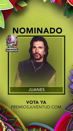 Honrado con esta nominación en los Premios Juventud🙏🏻🔥 Vota aquí: premiosjuventud.com | Juanes