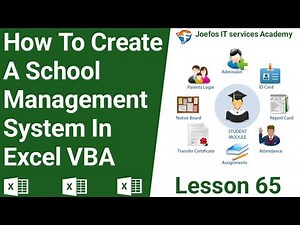 How To Create A School Management System in Microsoft Excel | Step-by-Step Tutorials Lesson 65