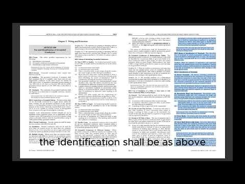 ARTICLE 200... Wiring & Protection (Use and Identification of Grounded Conductors).