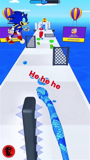 Sonic & Amy vs. The Giant Snake! 😱🐍 #gaming #games #shorts #youtubeshorts