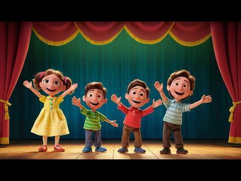 Four Little Puppets Dance Around | Fun Finger Puppet Song & Toddler Nursery Rhyme