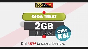 47 reactions · 3 comments | Let’s celebrate the 2nd Anniversary of Cheap Mobile Data!  Get a FREE BONUS 1GB when you subscribe to the Giga Treat 1GB Cheap Mobile Data plan in the month of July! That’s a total of 2GB for only K6! Dial *777# to subscribe now. Only with bmobile - the home of Cheap Mobile Data.  #GigaTreat #FreeBonus1GB #2ndAnniversary #CheapMobileData #bmobile #bmobile4GLTE #Proudly100percentPNGowned | Telikom Limited | Facebook