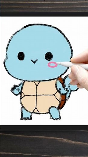 🎨 Easy Drawing and Kawaii: Step-by-Step Pokémon Squircle! #burrikiki #kids