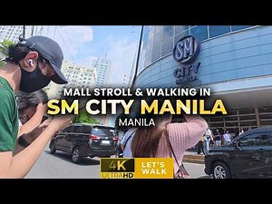 SM City Manila Walking Tour | 4K SM City Mall Ambience | Manila's First SM Supermall