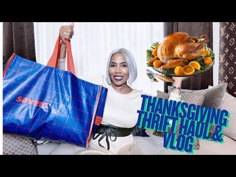 Thanksgiving Vlog 2025 — Massive Thrift Haul & Birthday Tribute