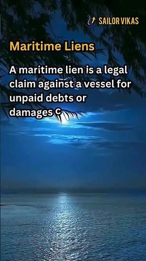 Maritime Liens Explained: Shipowner’s Debt & Legal Claims in Shipping ⚖️🚢