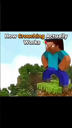How Crouching in Minecraft Actually Works 🥀
