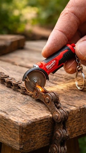 Milwaukee Mini Grinder Vs Chain #grinding #shorts