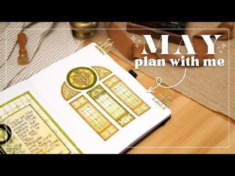 May BuJo Plan With Me | Stained Glass Theme ✨
