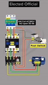 33K views · 150 reactions | How to control the start and stop of the motor with a foot switch #ElectedOfficial #smartcontrol #electricity #electricitychallenge #electronicsengineering #electricalengineering #electricalwork #electricalservices #electrical #electrician #electricianlife #electricidad #ElectricalSafety #electricalcontractor #electrical #electriciantools #electricalengeneer #footswitch | 퐄퐥퐞퐜퐭퐞퐝 퐎퐟퐟퐢퐜퐢퐚퐥 | Facebook