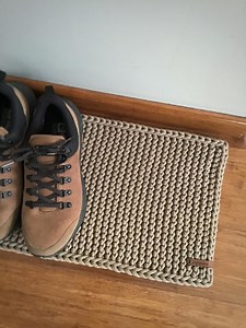 Cotton Mat to Place in the Hallway Under Wet Shoes, Floor Protection by the Entrance Door, Original Delicate Doormat, Machine Washable. - Etsy