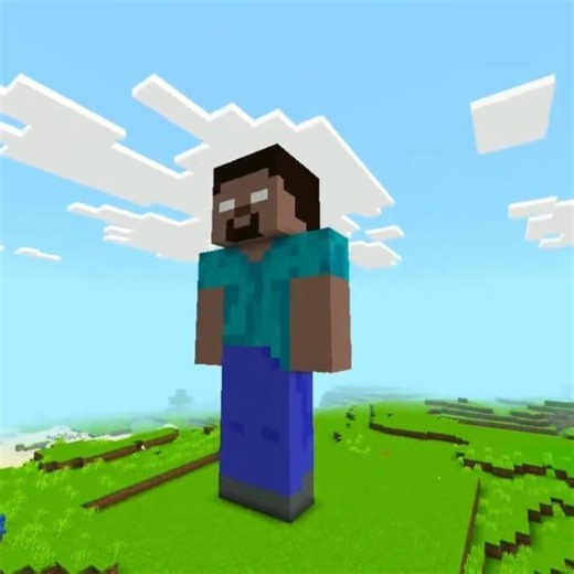 minecraft herobrine 🤯 build statue #minecraft #gaming