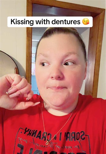 I get asked A LOT of questions. This is a very very common question I get in my DMs on a regular basis. We will see how it goes when we get a reline and when we get our perms but for now with my immediate temporaries, it’s a no for me. #denturegang #dentures #DentureJourney #denturequestions #ImmediateDentures