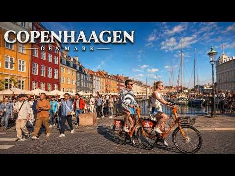 4K Copenhagen Walking Tour | Nyhavn Harbor | Denmark