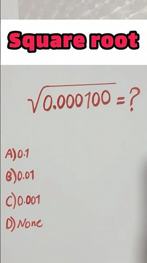 Square root of decimal