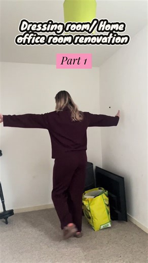 Part 1 of the home office/dressing room renovation series. I’m so excited to transform this room into a girlie heaven 🤍 follow along to watch a girlie attempt some DIY and transform this room on a budget 🙌🏼 #fyp #renovation #dressingroom #homeoffice