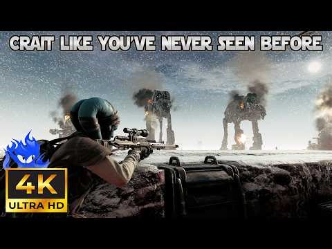 Scenic Mode Battle of Crait | Star Wars Battlefront 2 | Kyber Servers [PC 4K]