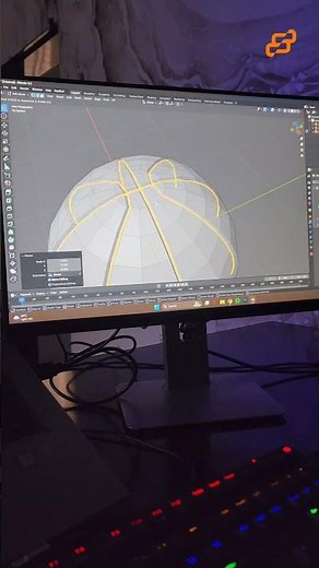 🏀 Modeling a Realistic Basketball in #Blender3D #3DModeling #Basketball #BlenderTutorial #CGI
