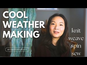 LITERALLY every fiber craft I do 😱 knitting, weaving, sewing, spinning project update, November 2024