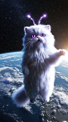 An Alien Cat Says Hello to Earth 🛸🐱