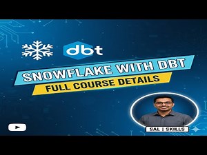 Snowflake with DBT Full Training Roadmap 2025 | Skills Required | Real-Time Project Guidance