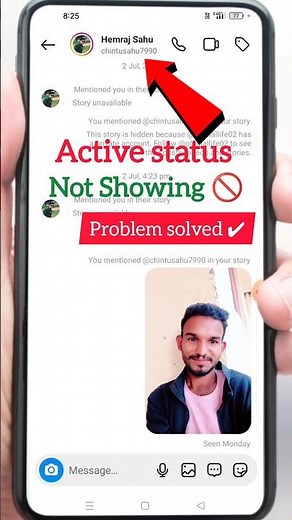 Instagram par koi Online nahi dikh raha hai | instagram active not showing problem #shorts #viral