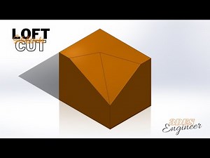 SolidWorks Tutorial: How to use Lofted cut.
