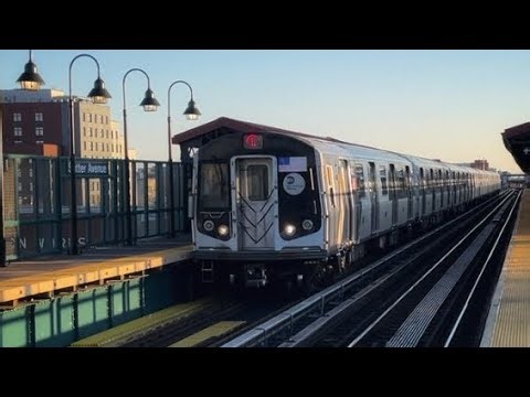 BMT CANARSIE LINE: R143, R160A-1 (L) TRAIN ACTION @SUTTER AVE