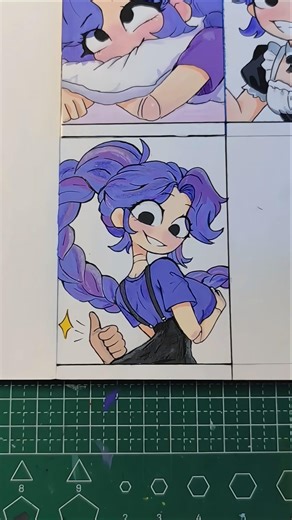 drawing lily love braids✏️💜. #poppyplaytime #fanart #drawingsimple #art #memes #dailydrawing