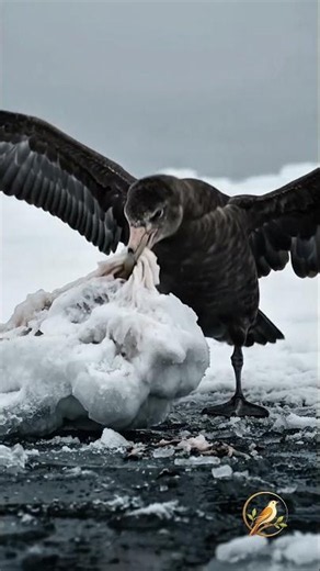 The giant petrel 🦅 #birds #youtubeshorts