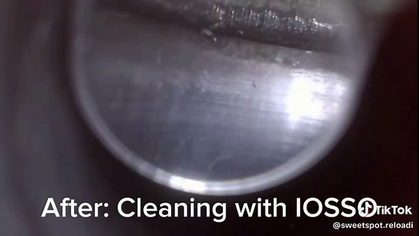 Before: Dirty Moly Barrel After: Few patches with IOSSO bore cleaner. #iosso #precisionshooting #brothersarms