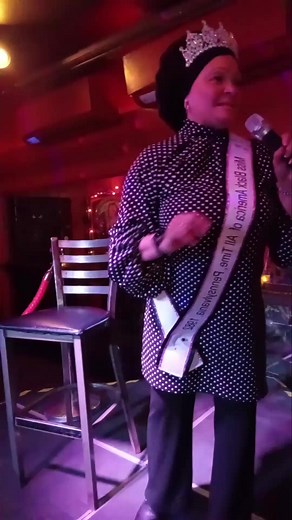 Philly's own Dr. Fatima, Miss Black America of All Time presents a motivational speech at the Big Rol show in Philadelphia. | Fatima Abdul-Johnson