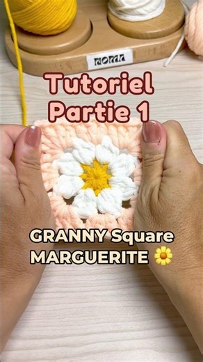 Facile pour débutants 🌼 Granny Square Marguerite au crochet