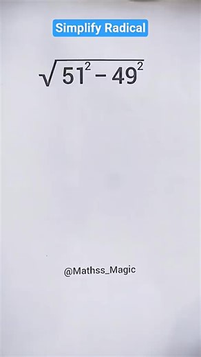 Simplify Radical #math#shorts #10millionadoptions #tiktok #mathematics