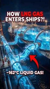 How LNG Gas Is Loaded Into Giant Ships? #shorts #ocean