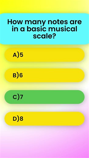 How many notes are in a basic musical scale?