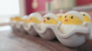 How cute are these hatching chicks? Feast your eyes on the perfect #GoodFriday video: http://www.foodnetwork.co.uk/video/hatching-chick-deviled-eggs-easter.html | Food Network UK