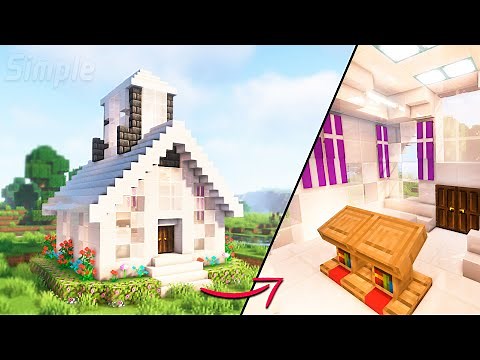 Hermosa Iglesia Moderna en 11 Minutos | Minecraft Tutorial - Cómo Hacer