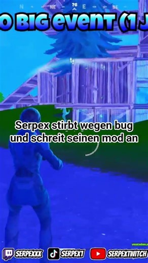 serpex stirbt wegen bug und schreit seinen mod an #fortnite #fortnitechapter7season1 #shorts