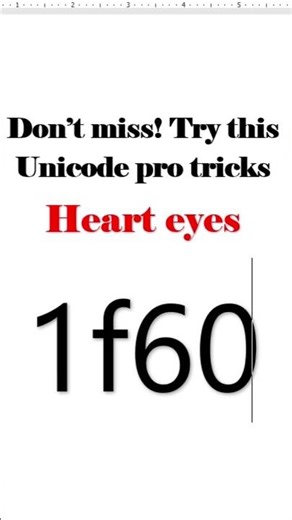 Heart Eyes Unicode Pro Trick 😍 Hidden Keyboard Secret ||Amazing Unicode Heart Eyes Text Art Trick