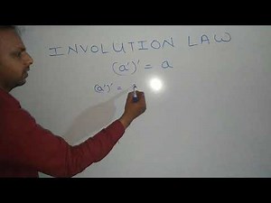 (a')' = a , involution law
