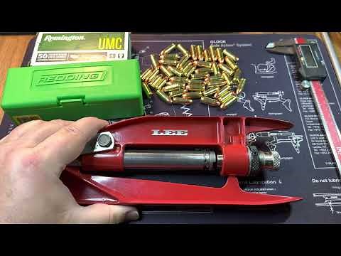 Reloading 32 ACP - Part 5 - Crimping with Lee Hand Press & Redding Taper Crimp Die - Beretta 81