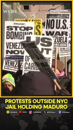 Maduro Supporters Storm Gates at New York Detention Center | WION