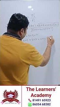 Easy Factorial Trick for Exams | Fun with Maths | Class 7–10