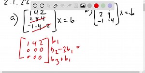 For which right-hand sides (find a condition on .b1, b2, b3) are these systems solvable? (a) [    1     4     2      2     8     4      -1     -4     -2][    x1     x2     x3]=[    b1     b2     b3]. (b) [    1     4      2     9      -1     -4][    x1     x2]=[    b1     b2     b3]. | Numerade