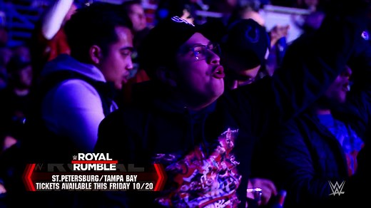 3.4K views · 162 reactions | WWE Royal Rumble is heading to St. Petersburg/Tampa Bay Florida on Saturday January 27th at Tropicana Field! Tickets on-sale Friday October 20th at 10am. | WWE | Facebook