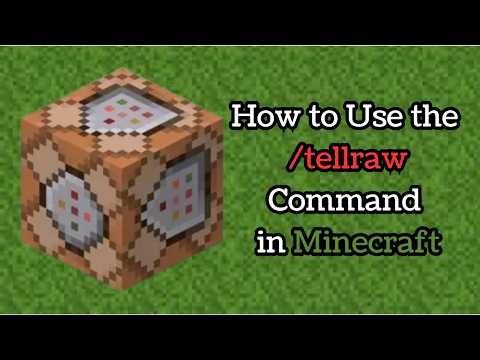How to Use /tellraw Command in Minecraft